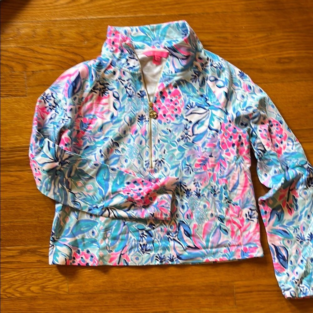 Lilly Pulitzer Pink and Blue Floral Top